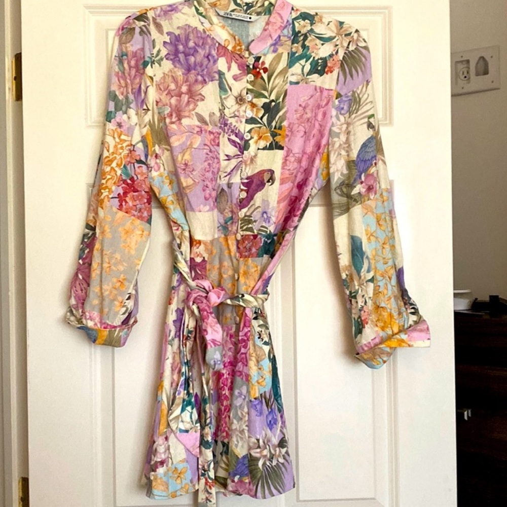 Zara print dress